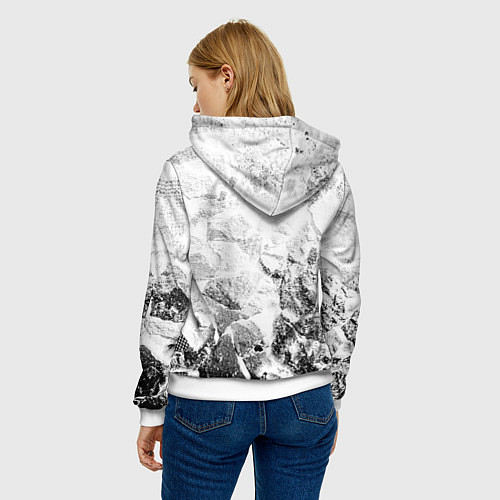 Женская толстовка Burzum white graphite / 3D-Белый – фото 4