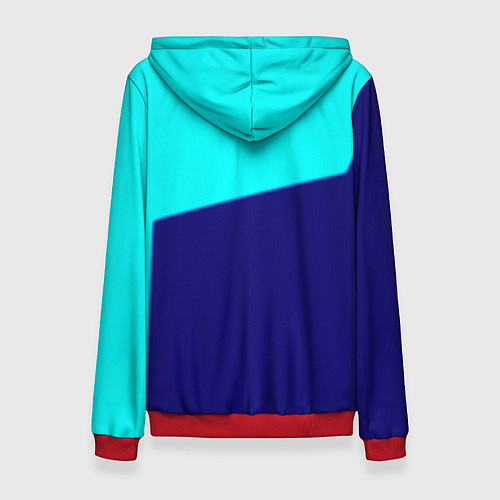 Женская толстовка Манчестер сити геометрия спорт / 3D-Красный – фото 2