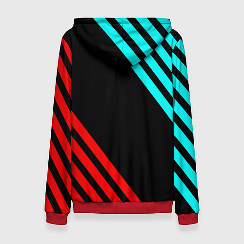 Женская толстовка Sonic sega geometry / 3D-Красный – фото 2