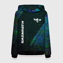 Женская толстовка Nazareth glitch blue