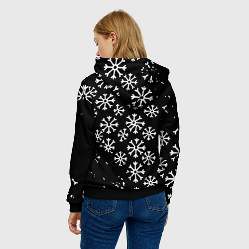 Женская толстовка Roblox winter / 3D-Черный – фото 4