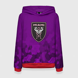 Женская толстовка Inter Miami logo pattern