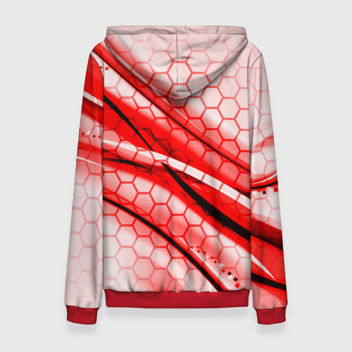 Женская толстовка СССР текстура броня / 3D-Красный – фото 2
