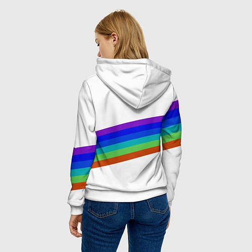 Женская толстовка Among us colors line монстр / 3D-Белый – фото 4