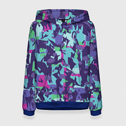 Женская толстовка Абстрактный фон со спортивным узором