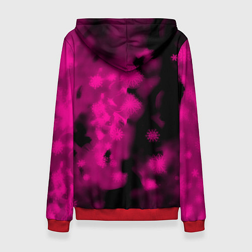 Женская толстовка Undertale pink game / 3D-Красный – фото 2