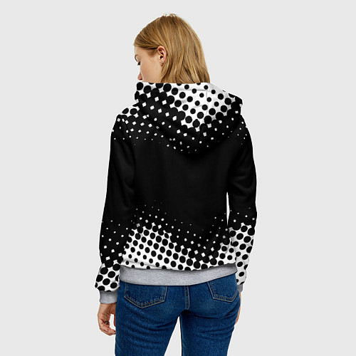 Женская толстовка Dead by daylight geometry / 3D-Меланж – фото 4