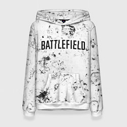 Женская толстовка Battlefield dirty white craters