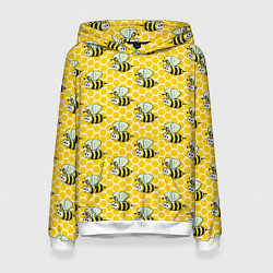 Женская толстовка Пчелиный паттерн