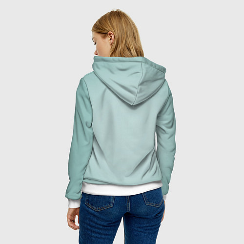 Женская толстовка Anya Taylor - Joy - actress / 3D-Белый – фото 4