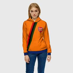 Толстовка-худи женская Arsenal geometry steel, цвет: 3D-синий — фото 2