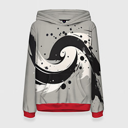 Женская толстовка Инь-янь абстракция - нейроарт