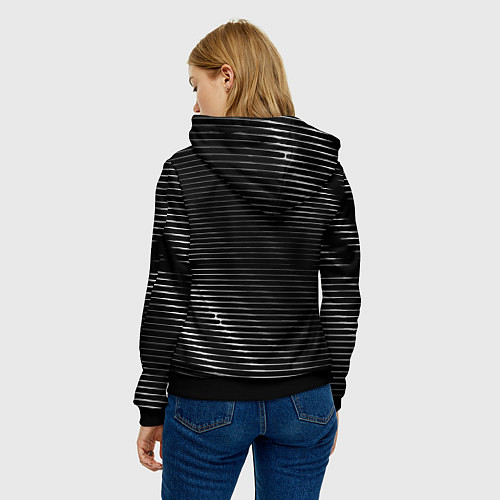 Женская толстовка Avril Lavigne metal rock lines / 3D-Черный – фото 4