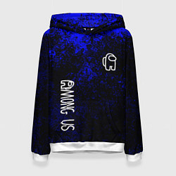 Женская толстовка Among us краски синий