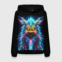 Толстовка-худи женская Terrible Pikachu - nightmare, цвет: 3D-черный