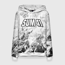 Толстовка-худи женская Sum41 white graphite, цвет: 3D-белый