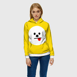 Толстовка-худи женская BT21 - Chimmy, цвет: 3D-белый — фото 2