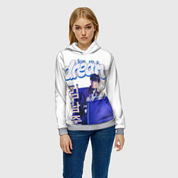 Толстовка-худи женская BTS Ким, цвет: 3D-меланж — фото 2