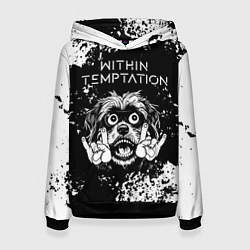 Женская толстовка Within Temptation рок пес