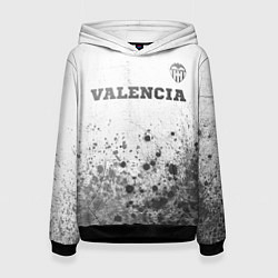Толстовка-худи женская Valencia - white gradient посередине, цвет: 3D-черный