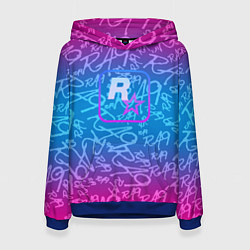 Женская толстовка Rock star neon