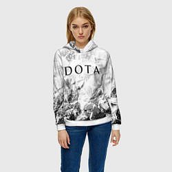 Толстовка-худи женская Dota white graphite, цвет: 3D-белый — фото 2