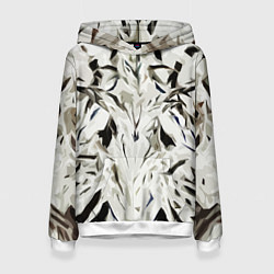 Женская толстовка Black and white abstraction