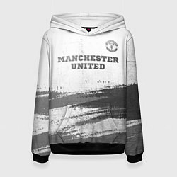 Женская толстовка Manchester United - white gradient посередине