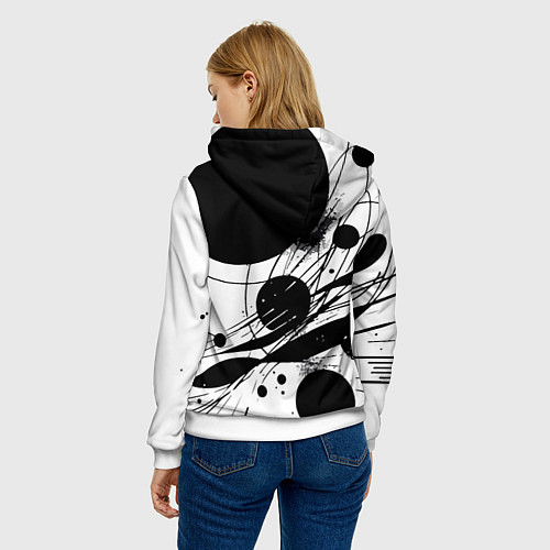 Женская толстовка New York Yankees baseball team - abstraction / 3D-Белый – фото 4