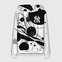Женская толстовка New York Yankees baseball team - abstraction