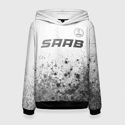 Женская толстовка Saab - white gradient посередине