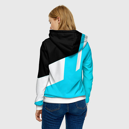 Женская толстовка Napoli geometry fc / 3D-Белый – фото 4