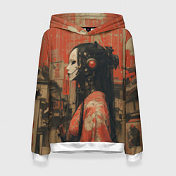 Женская толстовка Девушка-андроид в кимоно