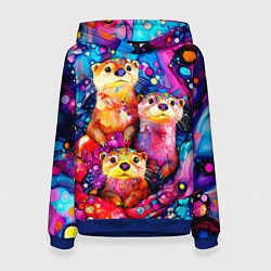 Женская толстовка Три выдры