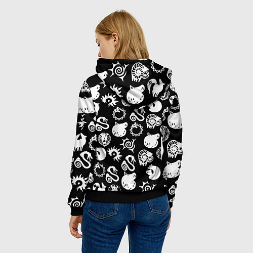 Женская толстовка Among us anime / 3D-Черный – фото 4
