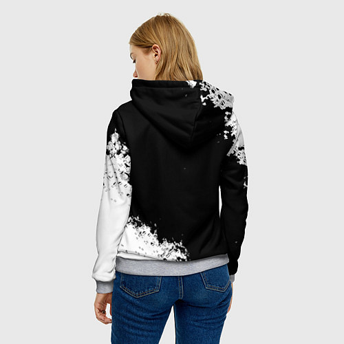 Женская толстовка Ливерпуль краски текстура / 3D-Меланж – фото 4