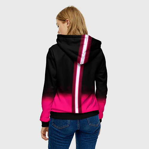 Женская толстовка Бавария Мюнхен текстура / 3D-Черный – фото 4