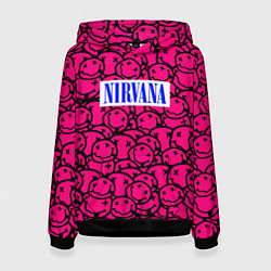 Женская толстовка Nirvana pink logo