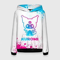 Женская толстовка Kuromi neon gradient style