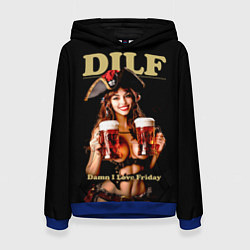 Женская толстовка DILF - damn I love Friday