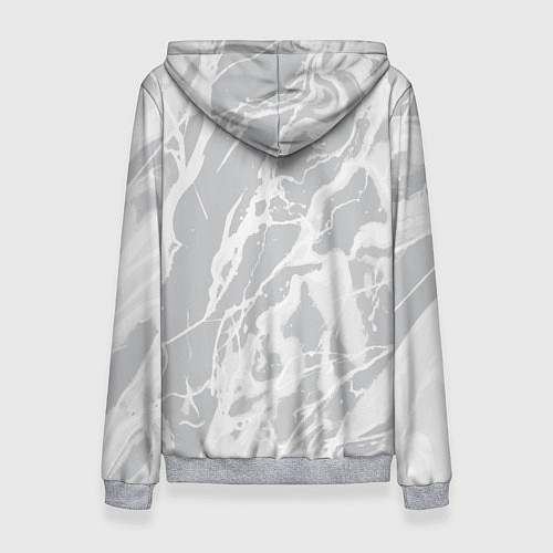 Женская толстовка Светлый серый абстракция / 3D-Меланж – фото 2