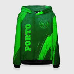 Женская толстовка Porto - green gradient вертикально