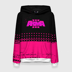 Женская толстовка ARMA розовая геометрия