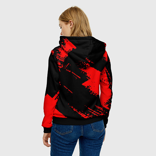 Женская толстовка Манчестер Юнайтед фк / 3D-Черный – фото 4