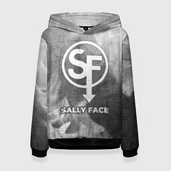 Женская толстовка Sally Face - grey gradient