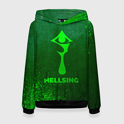 Женская толстовка Hellsing - green gradient