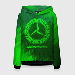 Женская толстовка Mercedes - green gradient