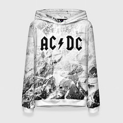 Женская толстовка AC DC white graphite