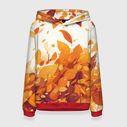 Женская толстовка Осенние опавшие листья