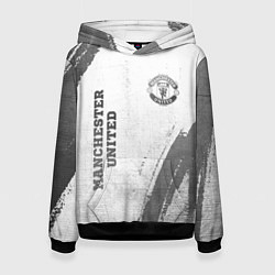 Женская толстовка Manchester United - white gradient вертикально